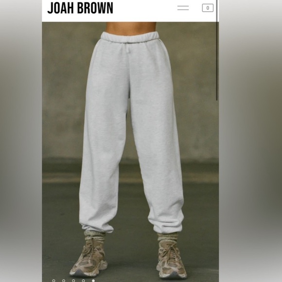 Joah Brown Light Gray Sweats Joggers - Picture 2 of 5
